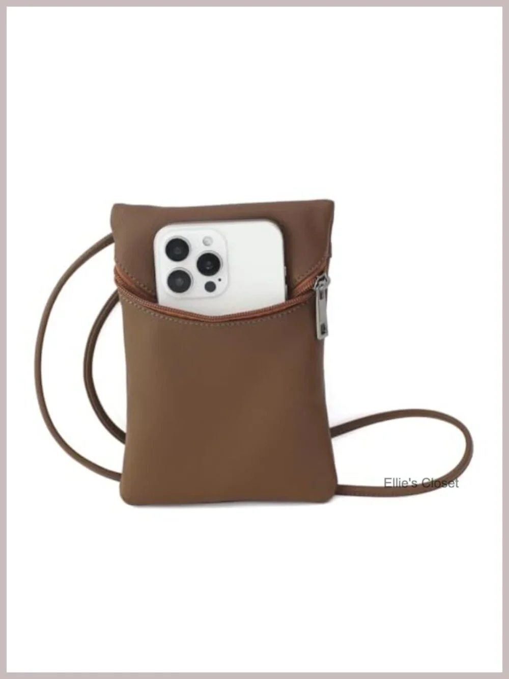 Small Crossbody Phone Purse Wallet with Adjustable Strap Faux Leather